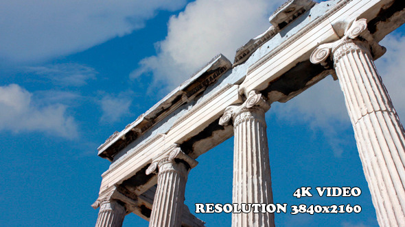 Time Lapse Ancient Acropolis In Athens Greece Time Lapse Ancient Acropolis In Athens Greece