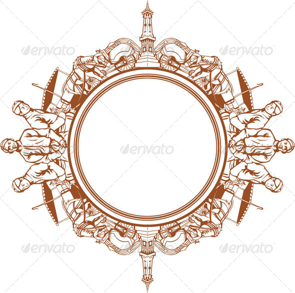 GraphicRiver Traditional Illustration Circle Frame 8071565 GraphicRiver Traditional Illustration Circle Frame 8071565