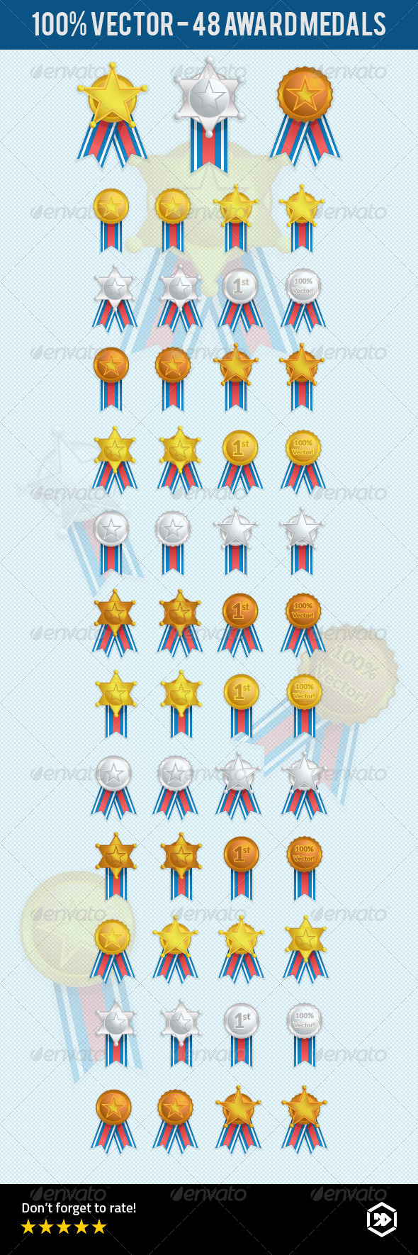 GraphicRiver Gold Silver Bronze Award Medal Collection 8071780 GraphicRiver Gold Silver Bronze Award Medal Collection 8071780