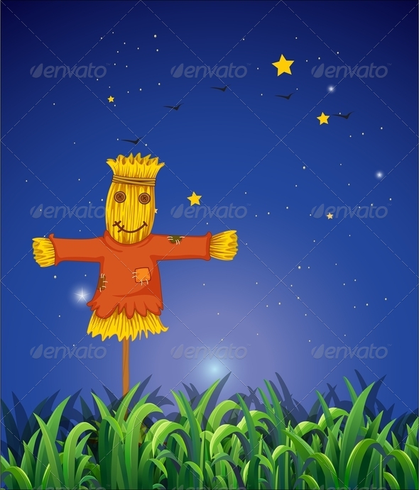 Field with Scarecrow Field with Scarecrow