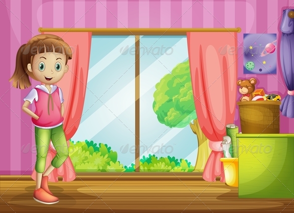 GraphicRiver A Girl Inside the House with her Toys 8072035 GraphicRiver A Girl Inside the House with her Toys 8072035
