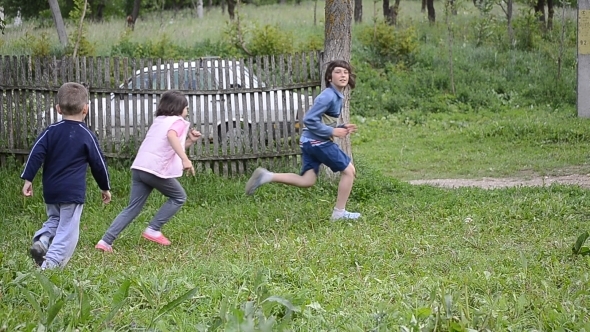 Kids Playing in the Courtyard 01 Kids Playing in the Courtyard 01