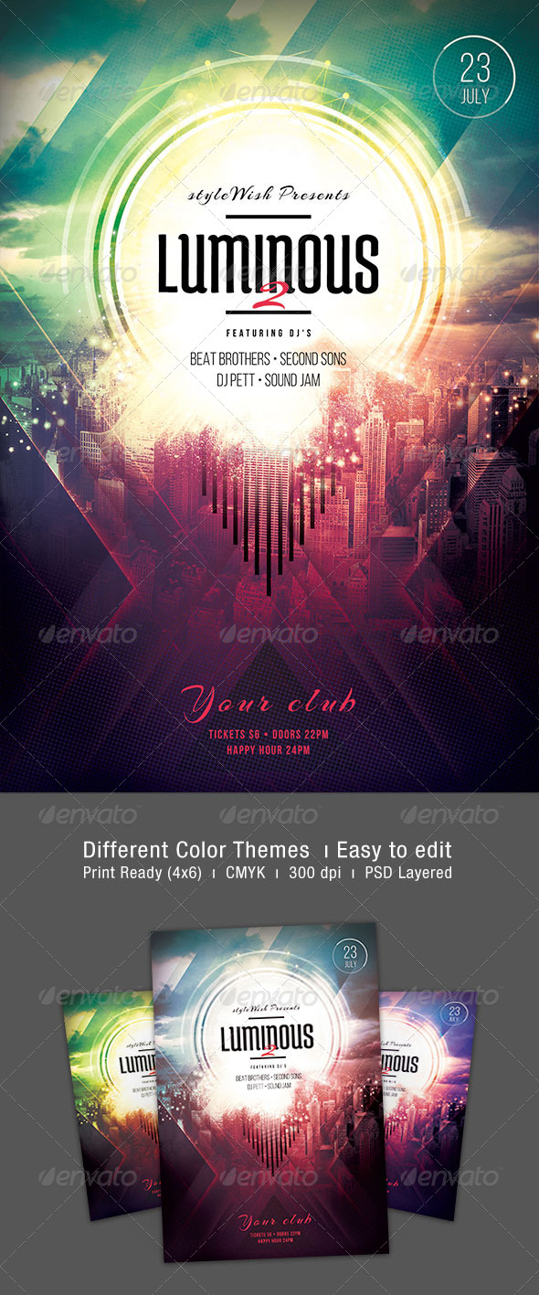 Luminous 2 Flyer - Concerts Events