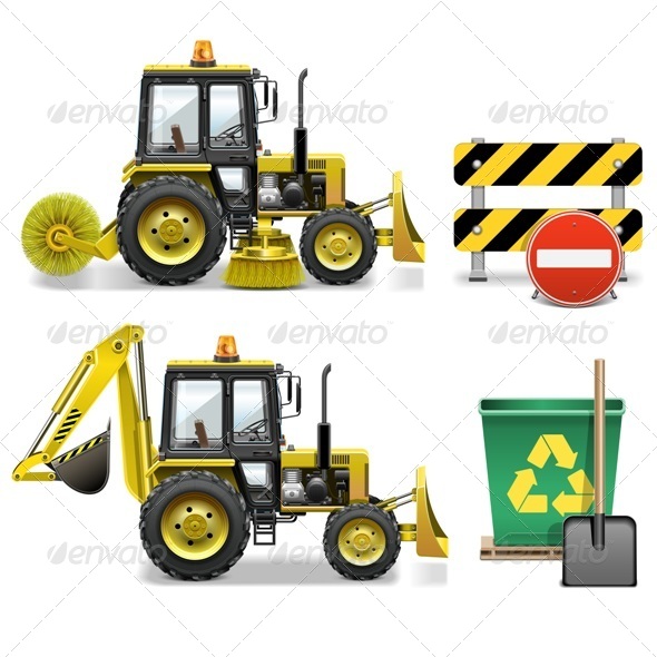 Street Cleaning Icons Street Cleaning Icons