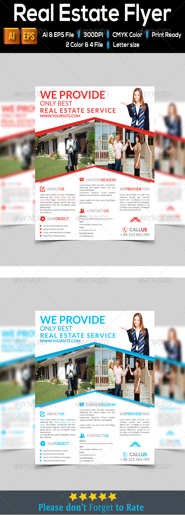 GraphicRiver Real Estate Flyer 8074632 GraphicRiver Real Estate Flyer 8074632