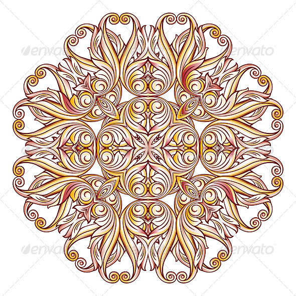 Ornate Floral Pattern on White Ornate Floral Pattern on White