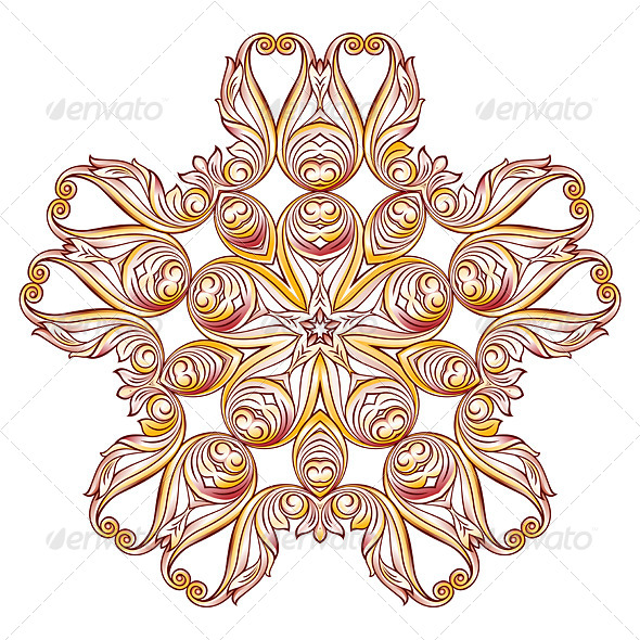 Ornate Floral Pattern on White Ornate Floral Pattern on White