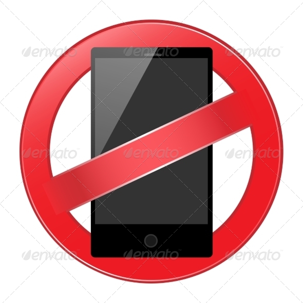 GraphicRiver Mobile Phone Forbidden 8075101 GraphicRiver Mobile Phone Forbidden 8075101