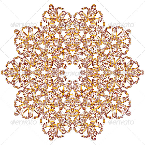 Ornate Floral Pattern on White Ornate Floral Pattern on White