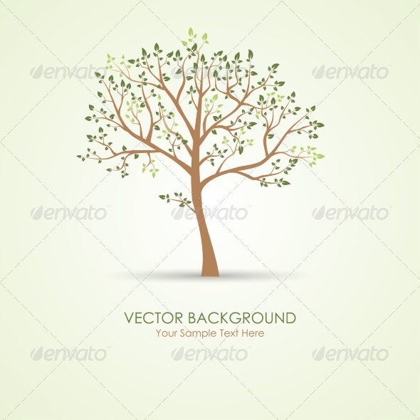 GraphicRiver Vector Green Tree 8076039 GraphicRiver Vector Green Tree 8076039