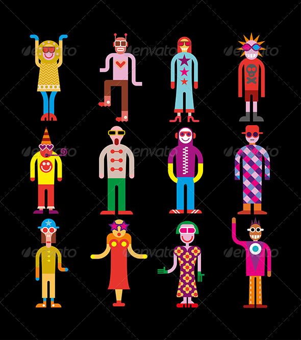 GraphicRiver People Wearing Sunglasses 8078996 GraphicRiver People Wearing Sunglasses 8078996