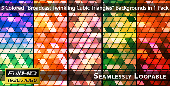 Broadcast Twinkling Cubic Triangles Pack 02 Broadcast Twinkling Cubic Triangles Pack 02