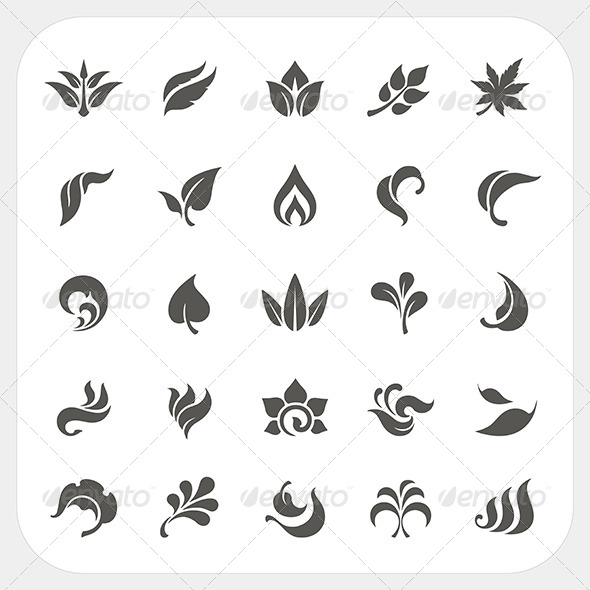 GraphicRiver Leaf Icons Set 8080795 GraphicRiver Leaf Icons Set 8080795