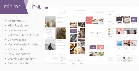 ThemeForest Minima Multipurpose HTML Template 8038363 ThemeForest Minima Multipurpose HTML Template 8038363