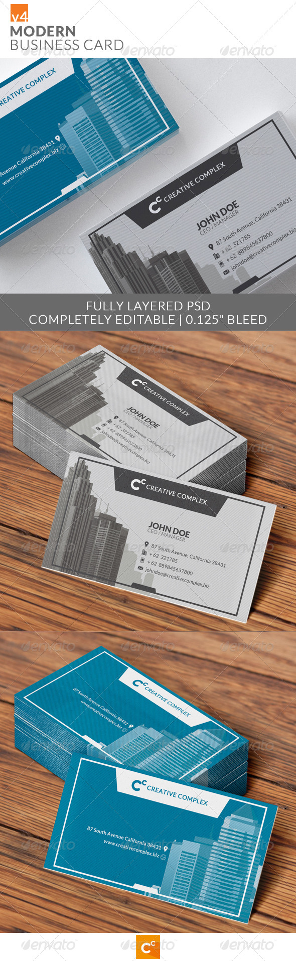 GraphicRiver Modern Business Card v4 8081066 GraphicRiver Modern Business Card v4 8081066