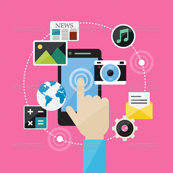 GraphicRiver Flat Design Concept Web Internet and Social Network 8082312 GraphicRiver Flat Design Concept Web Internet and Social Network 8082312