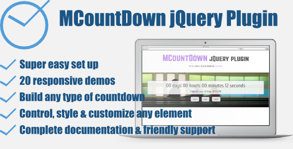 CodeCanyon MCountDown Responsive jQuery Countdown Plugin 8082542 CodeCanyon MCountDown Responsive jQuery Countdown Plugin 8082542