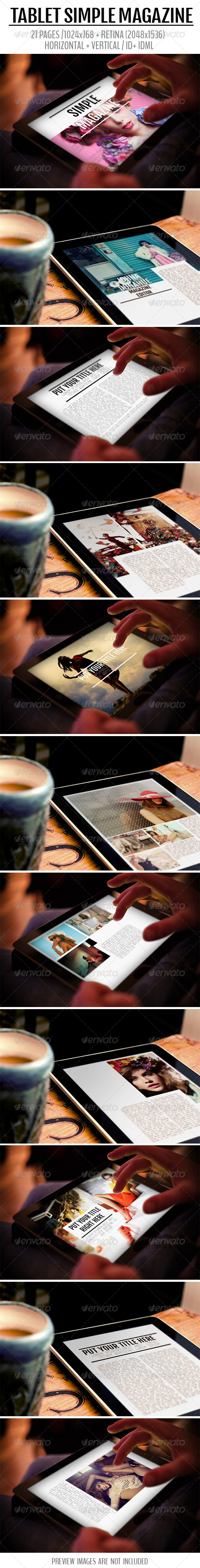 GraphicRiver Tablet Simple Magazine 8083249 GraphicRiver Tablet Simple Magazine 8083249
