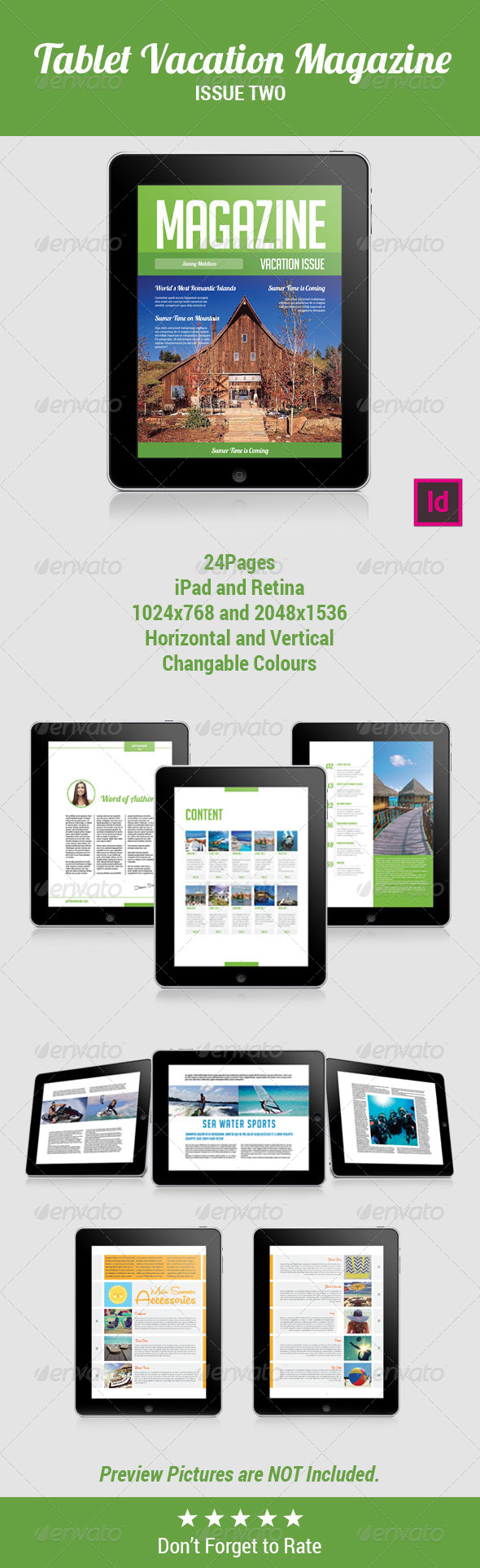 GraphicRiver Tablet Vacation Magzine Template Issue Two 8084198 GraphicRiver Tablet Vacation Magzine Template Issue Two 8084198