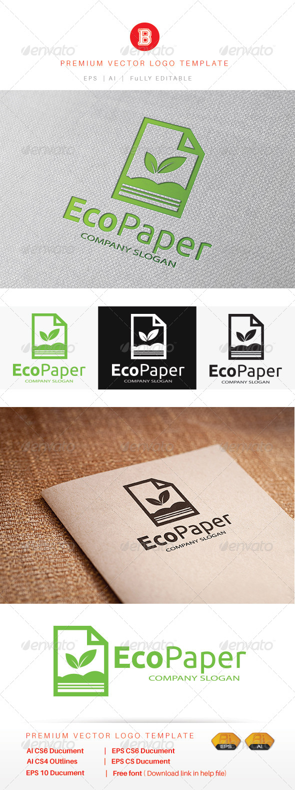 GraphicRiver Eco Paper 8085468 GraphicRiver Eco Paper 8085468