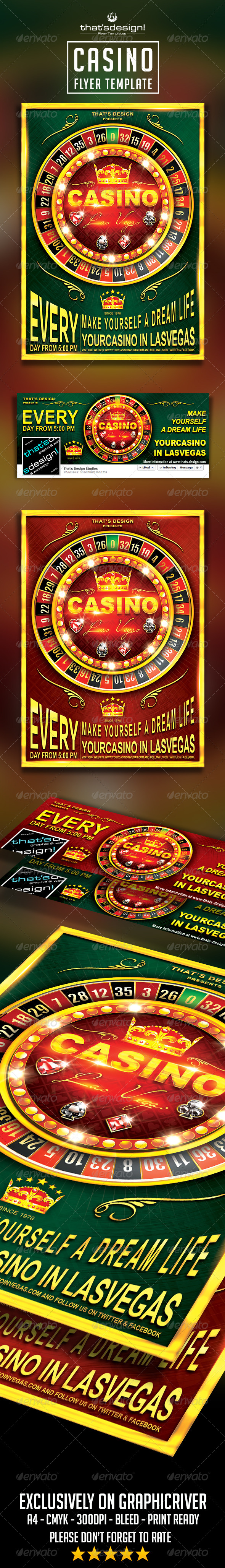 Casino Flyer Template V2 - Clubs & Parties Events