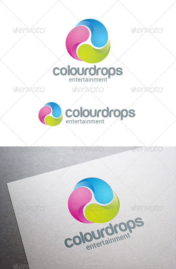 GraphicRiver Three Drops Infinite Loop Logo Abstract 8086567 GraphicRiver Three Drops Infinite Loop Logo Abstract 8086567