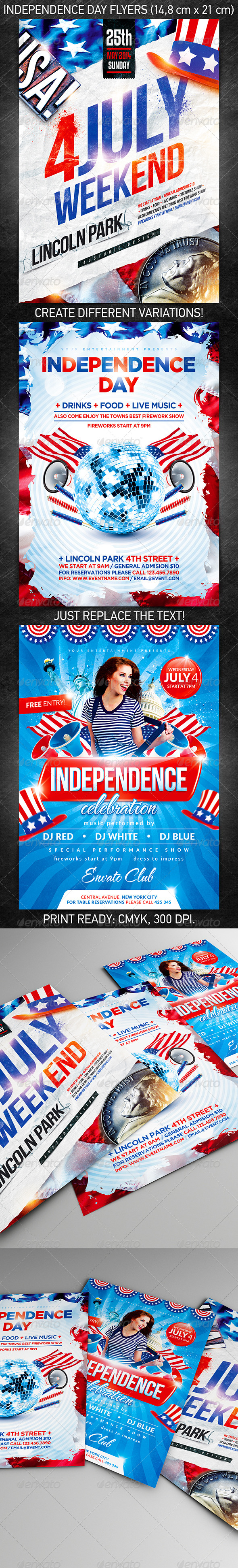 Independence Day Flyer Bundle - Events Flyers