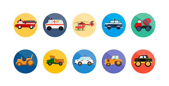 10 Animated Transport Icons 10 Animated Transport Icons