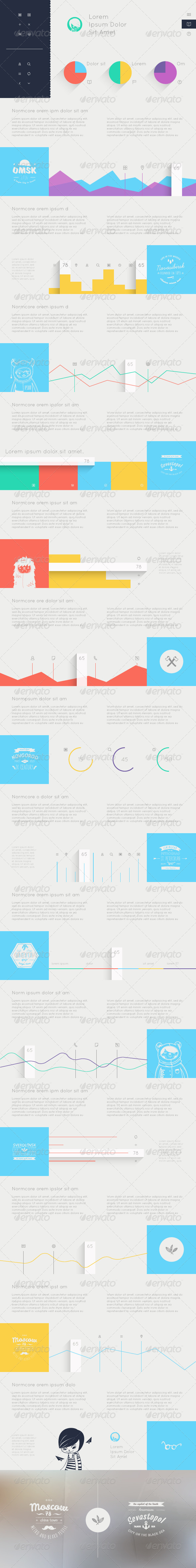 GraphicRiver Elements of Infographics with Buttons and Menus 8095775 GraphicRiver Elements of Infographics with Buttons and Menus 8095775