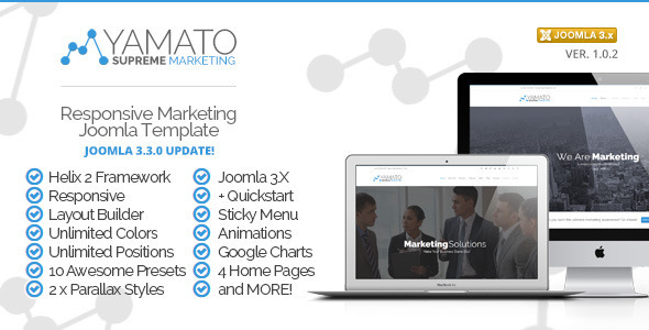 Yamato - Responsive Marketing Joomla Template