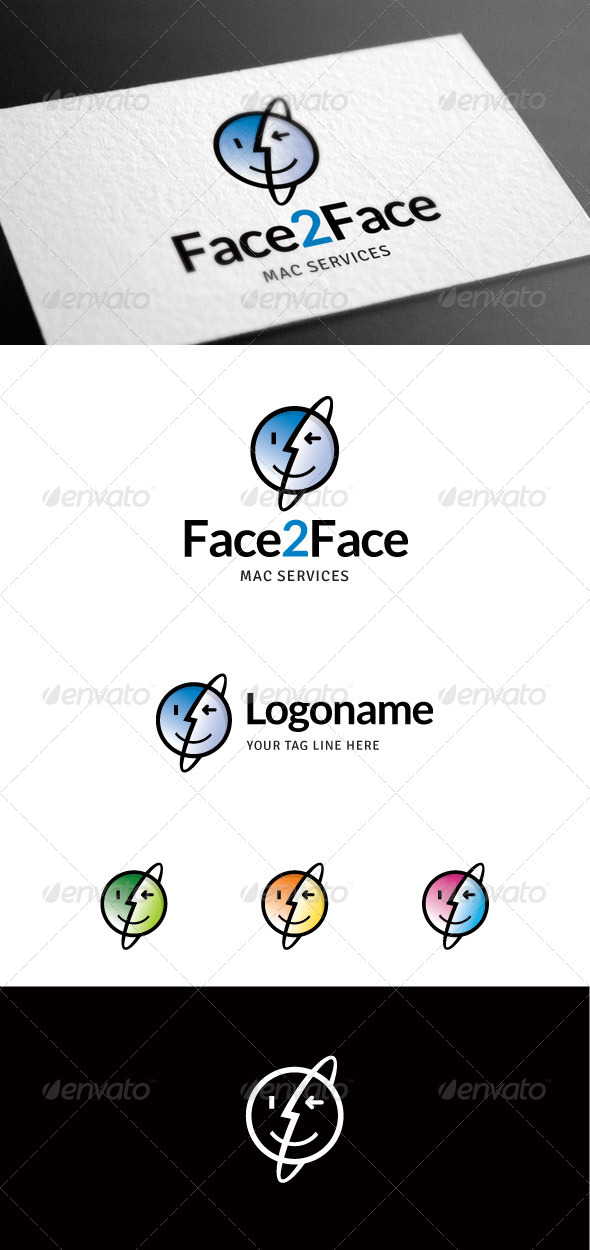 GraphicRiver Face2face Logo Template 8098178 GraphicRiver Face2face Logo Template 8098178