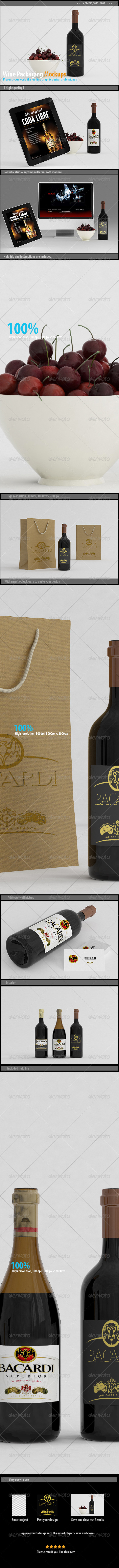 Wine Packaging Mockups