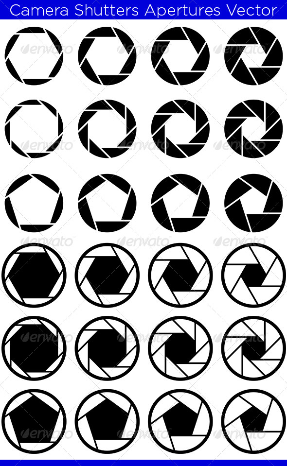 GraphicRiver Camera Shutters Apertures 8098579 GraphicRiver Camera Shutters Apertures 8098579
