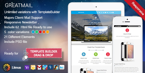 ThemeForest GreatMail Responsive Email & TemplateBuilder 