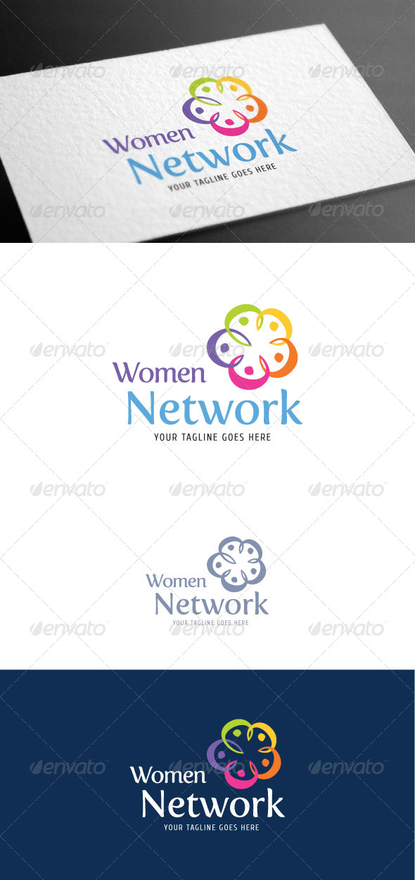 GraphicRiver Women Network Logo Template 8099842 GraphicRiver Women Network Logo Template 8099842