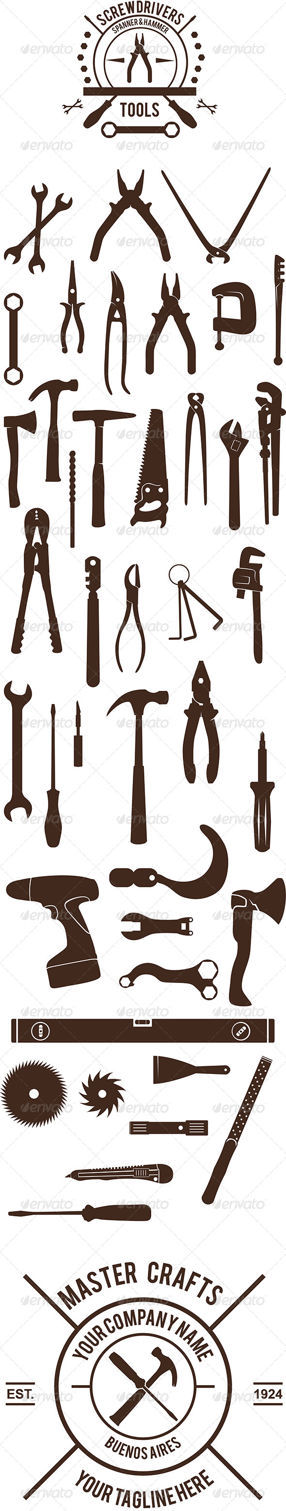 GraphicRiver 40 Simple and Tidy Vector Tools 8100739 GraphicRiver 40 Simple and Tidy Vector Tools 8100739