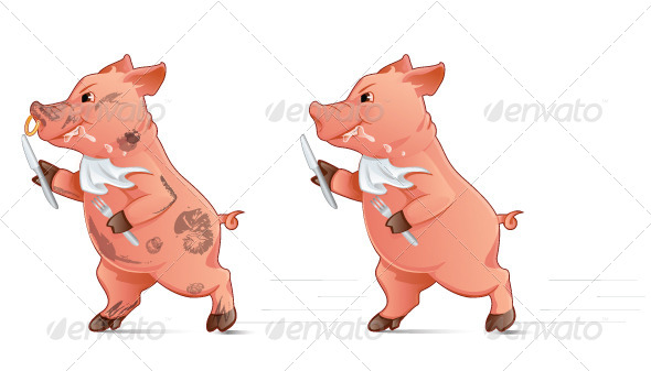 GraphicRiver Hungry Pig 8101154 GraphicRiver Hungry Pig 8101154