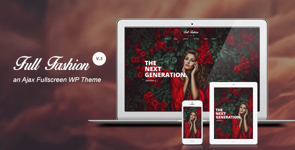Full Fashion an Ajax Fullscreen WP Theme Full Fashion an Ajax Fullscreen WP Theme