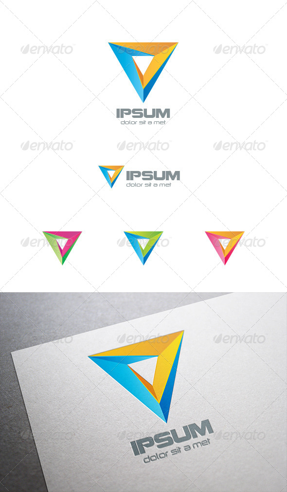 GraphicRiver Triangle Pyramid Logo Abstract 8102719 GraphicRiver Triangle Pyramid Logo Abstract 8102719