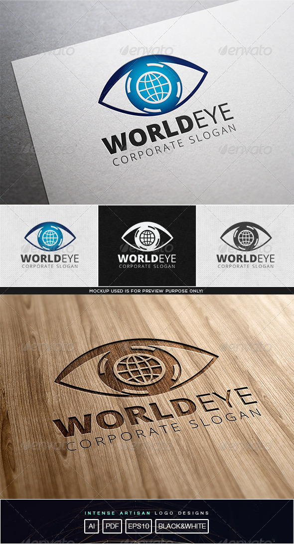 World Eye Logo Template World Eye Logo Template