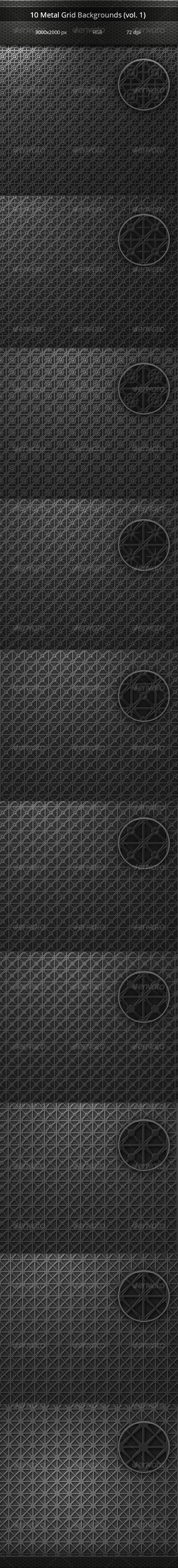GraphicRiver Metal Grid Backgrounds vol 1 8103179 GraphicRiver Metal Grid Backgrounds vol 1 8103179