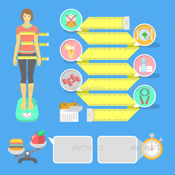 GraphicRiver Fitness Infographic Elements 8103237 GraphicRiver Fitness Infographic Elements 8103237