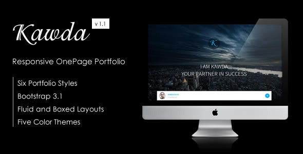 Kawda - Responsive One-Page Portfolio