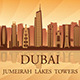 Dubai Jumeirah Lakes Towers Skyline Silhouette Set Dubai Jumeirah Lakes Towers Skyline Silhouette Set - GraphicRiver Item for Sale