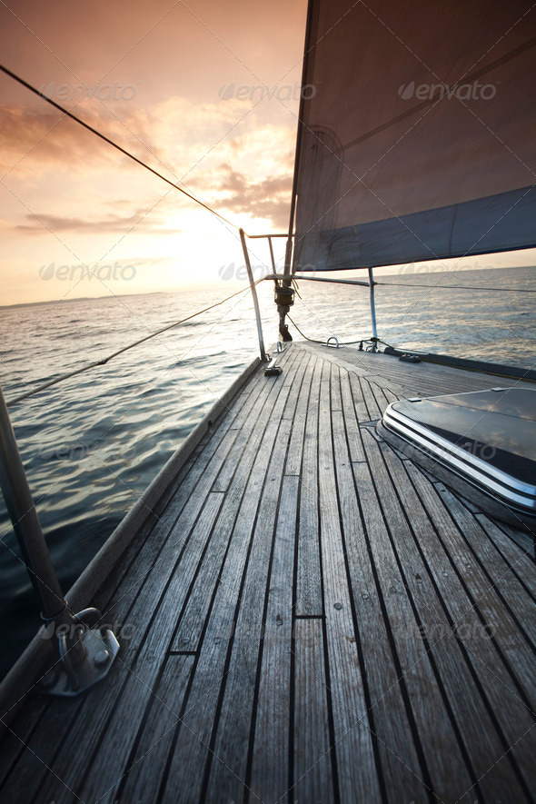 Sailing and sunset sky (Misc) Photo Download