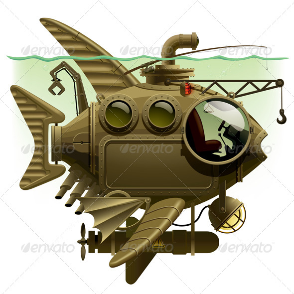 GraphicRiver Fish Submarine 8103795 GraphicRiver Fish Submarine 8103795