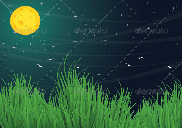 GraphicRiver Full Moon Background 8104048 GraphicRiver Full Moon Background 8104048