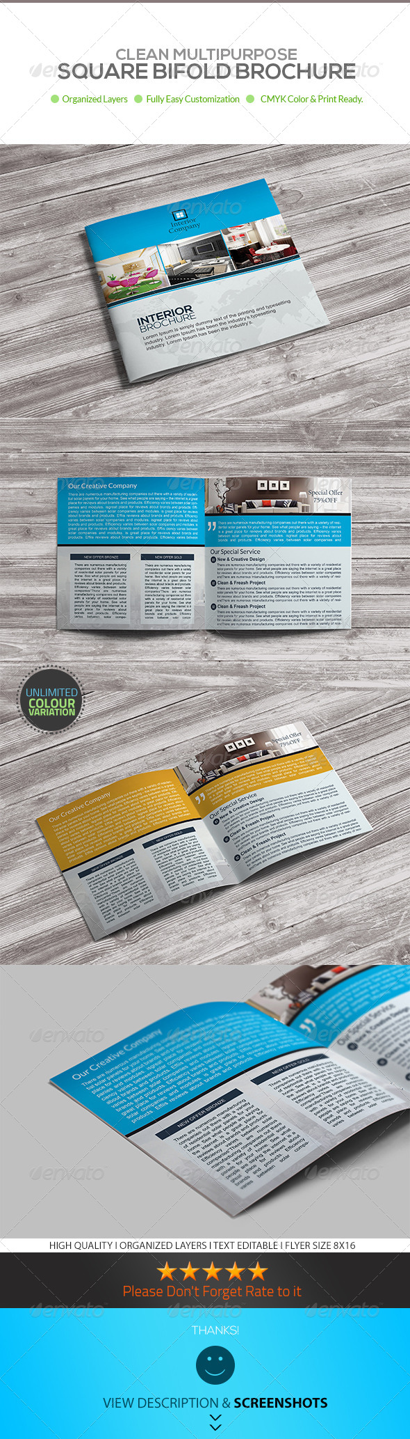 GraphicRiver Square Bifold Brochure Interior Design Template 8104533 GraphicRiver Square Bifold Brochure Interior Design Template 8104533