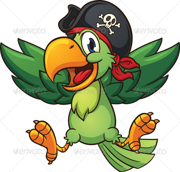 GraphicRiver Happy Pirate Parrot 8105333 GraphicRiver Happy Pirate Parrot 8105333