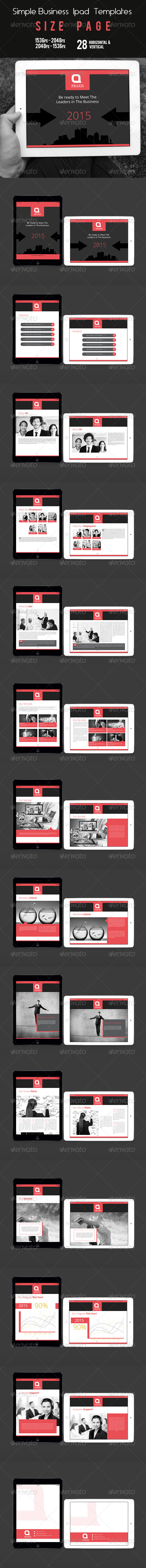 GraphicRiver Simple Business Ipad Templates 8107095 GraphicRiver Simple Business Ipad Templates 8107095